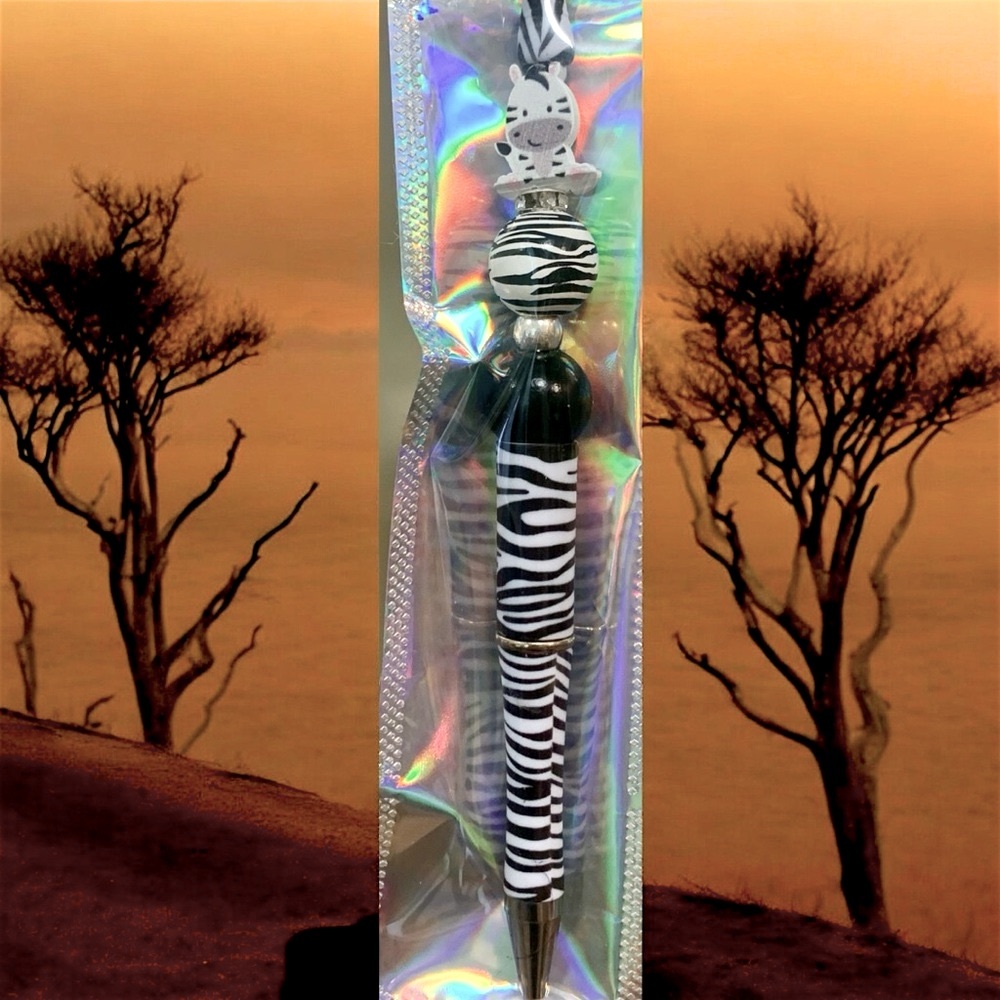 Zebra Patterned Pen - Picture 4 of 5